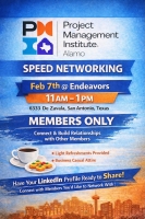 ☕ PMI Alamo Members Only Speed Networking Event